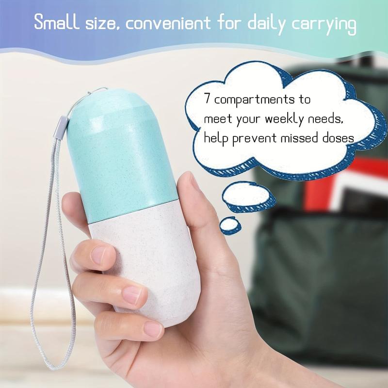 7-Day Waterproof Travel Pill Box Organizer