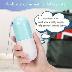 7-Day Waterproof Travel Pill Box Organizer