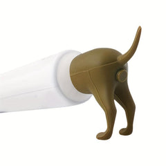 Funny Pooping Dog Butt Toothpaste Topper Cap Self Closing Toothpaste Caps