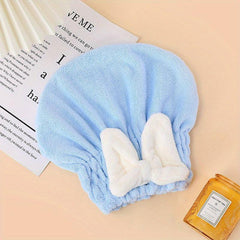 2pcs Hair Towel Wrap Microfiber Absorbent Hair Turban Quick Drying for Women