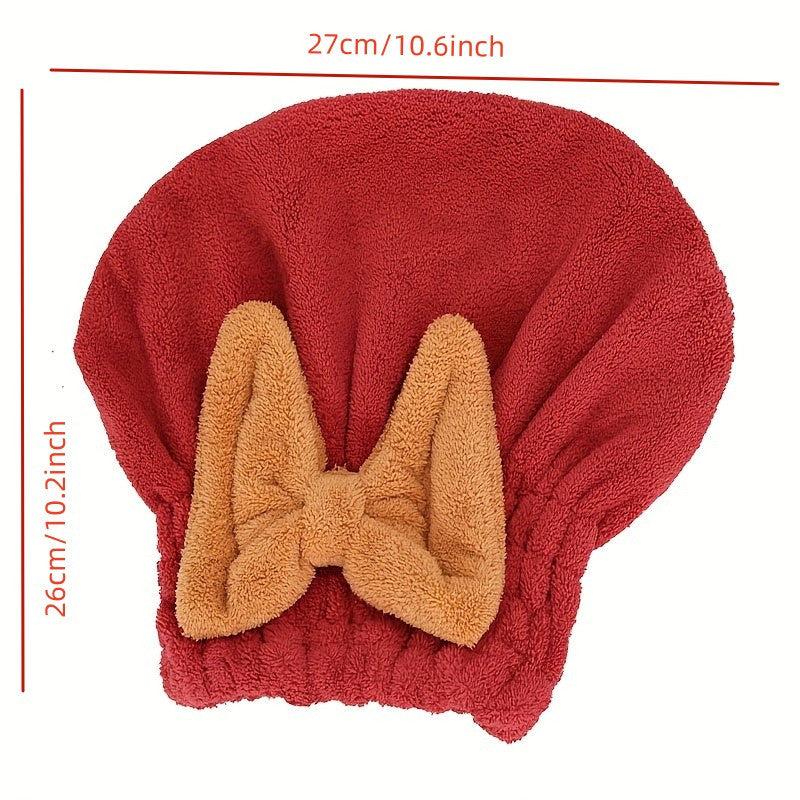 2pcs Hair Towel Wrap Microfiber Absorbent Hair Turban Quick Drying for Women