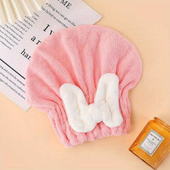 2pcs Hair Towel Wrap Microfiber Absorbent Hair Turban Quick Drying for Women