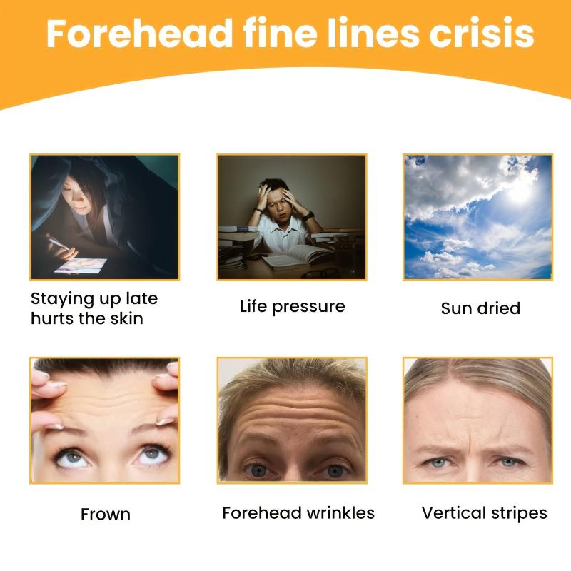 10pcs Forehead Wrinkle Patch for Smoothing Fine Lines Firming Facial Skin
