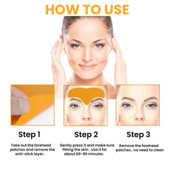 10pcs Forehead Wrinkle Patch for Smoothing Fine Lines Firming Facial Skin