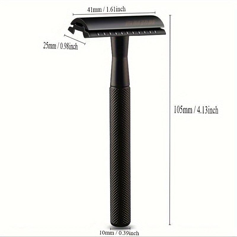 Double Edge Metal Safety Razor Vintage Beard Scraper Manual Razor Safety Holder