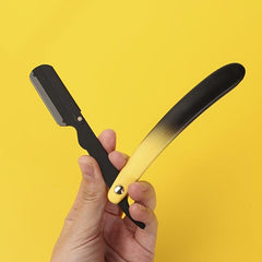 Gradient Foldable Hair Blade Barber Straight Razor For Men
