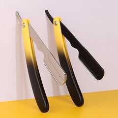 Gradient Foldable Hair Blade Barber Straight Razor For Men