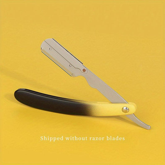 Gradient Foldable Hair Blade Barber Straight Razor For Men
