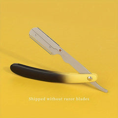 Gradient Foldable Hair Blade Barber Straight Razor For Men