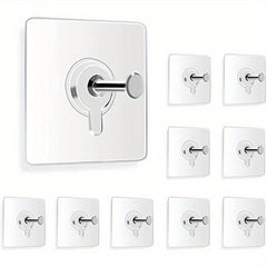 5pcs Adhesive Towel Hanger Hook Wall Mounted Space Saving for Kitchen Bathroom