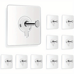 5pcs Adhesive Towel Hanger Hook Wall Mounted Space Saving for Kitchen Bathroom