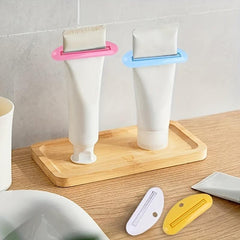4pcs Plastic Tube Squeezer Toothpaste Clips Holder Dispenser