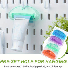 4pcs Plastic Tube Squeezer Toothpaste Clips Holder Dispenser