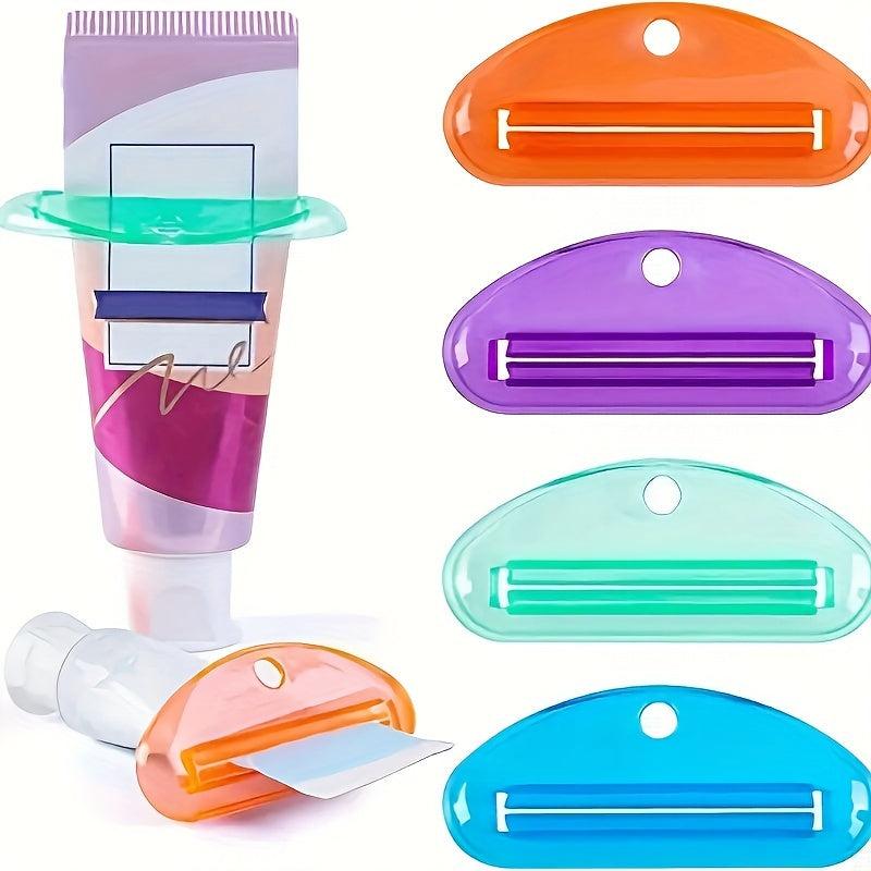 4pcs Plastic Tube Squeezer Toothpaste Clips Holder Dispenser
