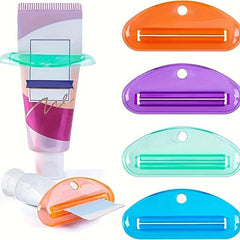 4pcs Plastic Tube Squeezer Toothpaste Clips Holder Dispenser