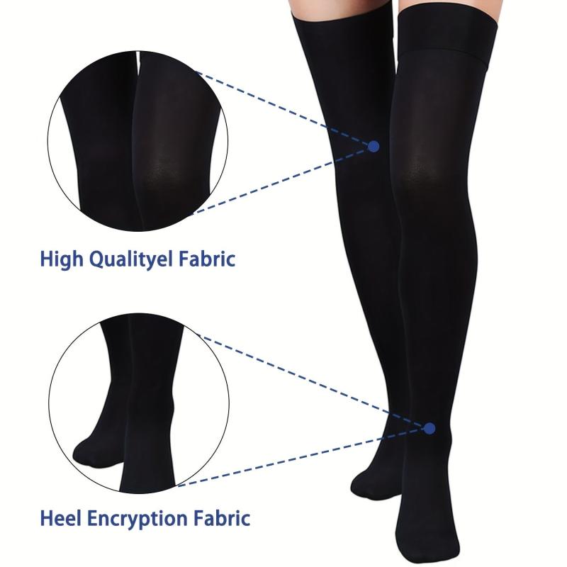 15-20 MmHg Compression Thigh High Stockings for Men and Women