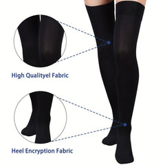15-20 MmHg Compression Thigh High Stockings for Men and Women