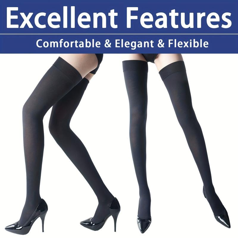 15-20 MmHg Compression Thigh High Stockings for Men and Women