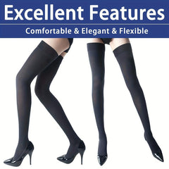 15-20 MmHg Compression Thigh High Stockings for Men and Women