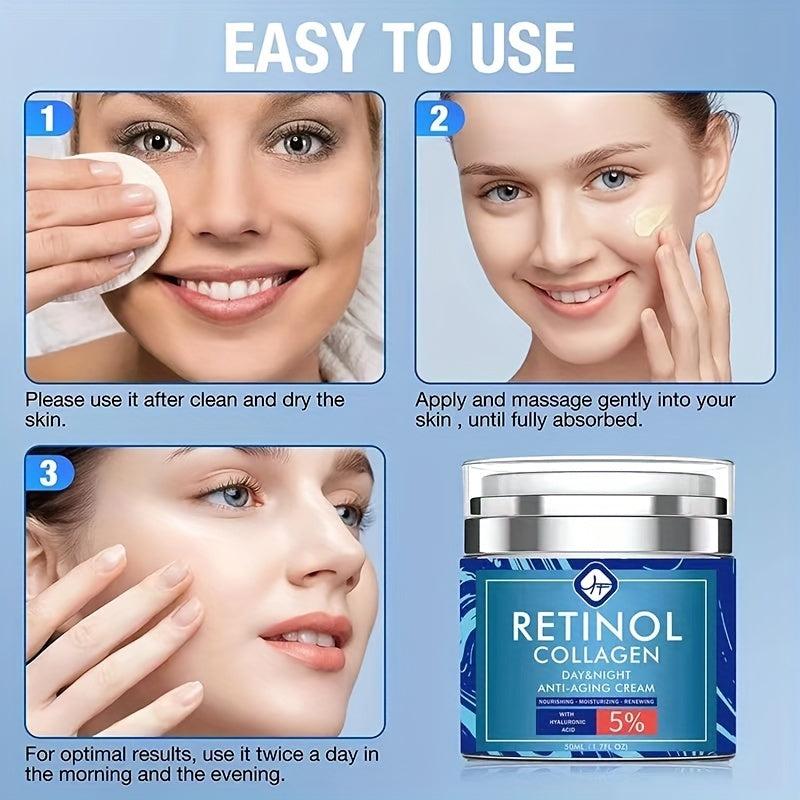 Retinol Neck Cream with Collagen & Hyaluronic Acid