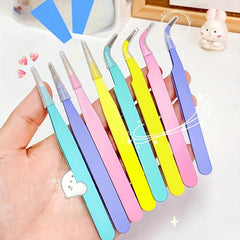 2pcs Stainless Steel Precision Eyebrow Tweezers Beauty Tool