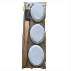 4pcs Lotion Applicator For Back Feet 3 Replaceable Pads with Long Handle