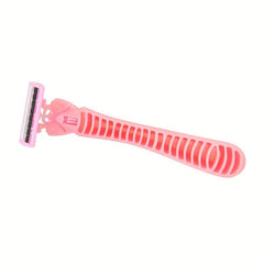 Pink Ladies Manual Razor 3 Layer Stainless Steel Blades