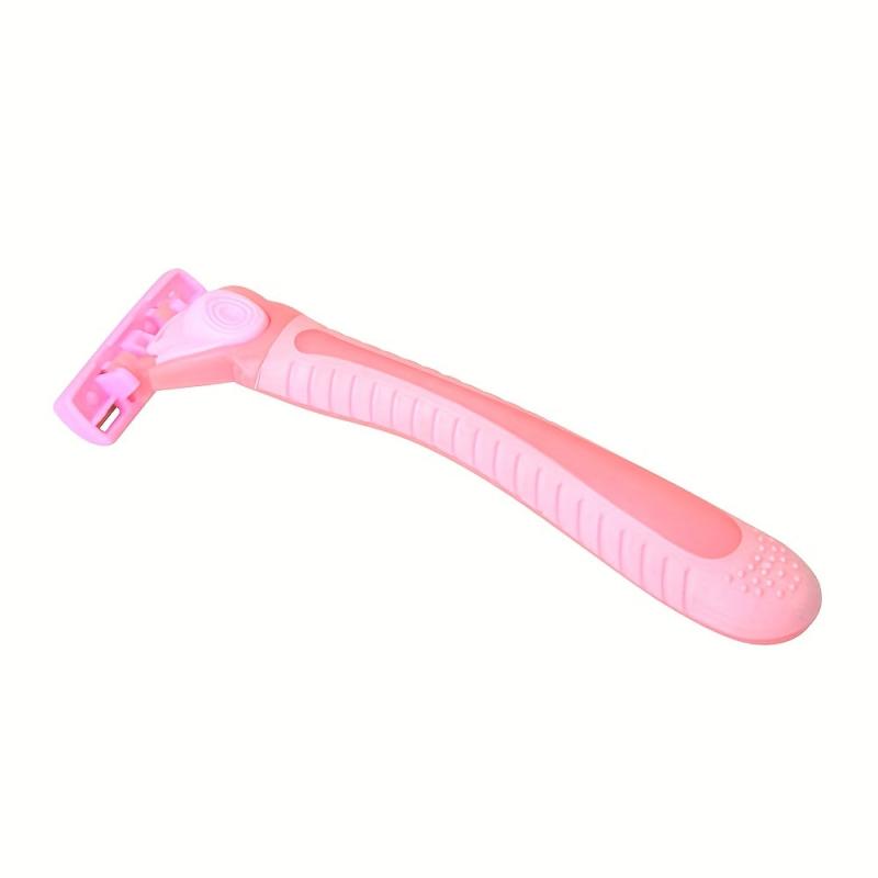 Pink Ladies Manual Razor 3 Layer Stainless Steel Blades
