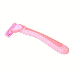 Pink Ladies Manual Razor 3 Layer Stainless Steel Blades