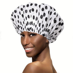 Adjustable Printed Shower Cap Waterproof Bath Caps