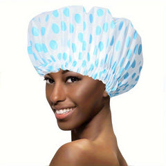 Adjustable Printed Shower Cap Waterproof Bath Caps