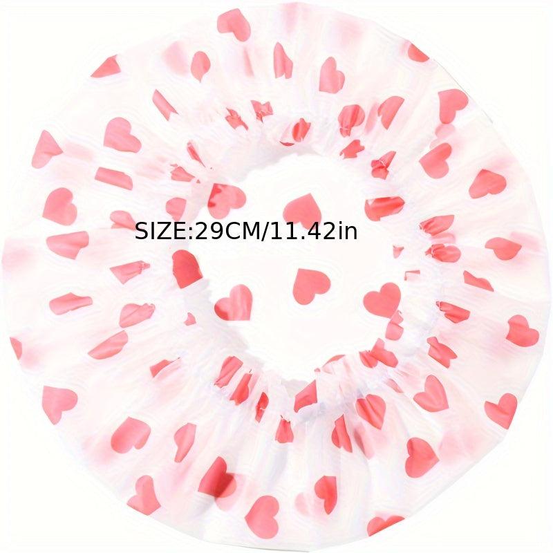 Adjustable Printed Shower Cap Waterproof Bath Caps