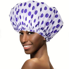 Adjustable Printed Shower Cap Waterproof Bath Caps