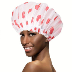 Adjustable Printed Shower Cap Waterproof Bath Caps