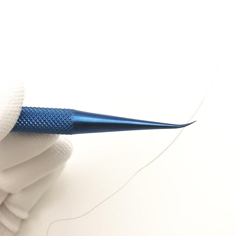 1pc Titanium Alloy 0.15mm Sharp Tweezers for Eyelash Extension