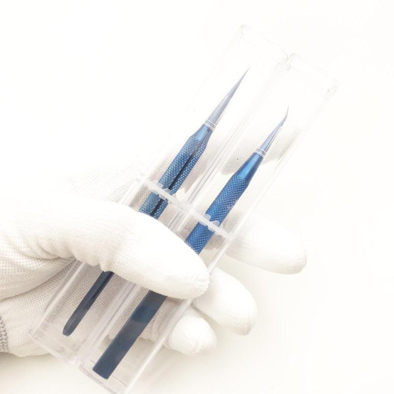 1pc Titanium Alloy 0.15mm Sharp Tweezers for Eyelash Extension