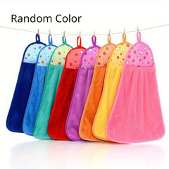 8pcs Soft Absorbent Hand Towels Drying Towel Cleaning Rag Bathroom Supplies
