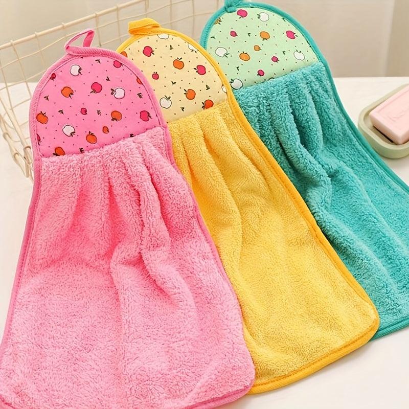 8pcs Soft Absorbent Hand Towels Drying Towel Cleaning Rag Bathroom Supplies