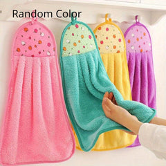 8pcs Soft Absorbent Hand Towels Drying Towel Cleaning Rag Bathroom Supplies