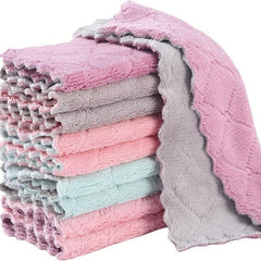 20pcs Microfiber Cleaning Cloth Dishwashing Towel Durable Absorbent