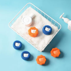 10pcs Pet Hair Remover Reusable Ball Wool Sticker Cat Hair Remover