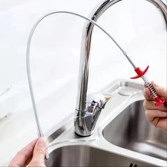 Drain Clog Remover Hair Catcher Spring Pipe Dredging Tool