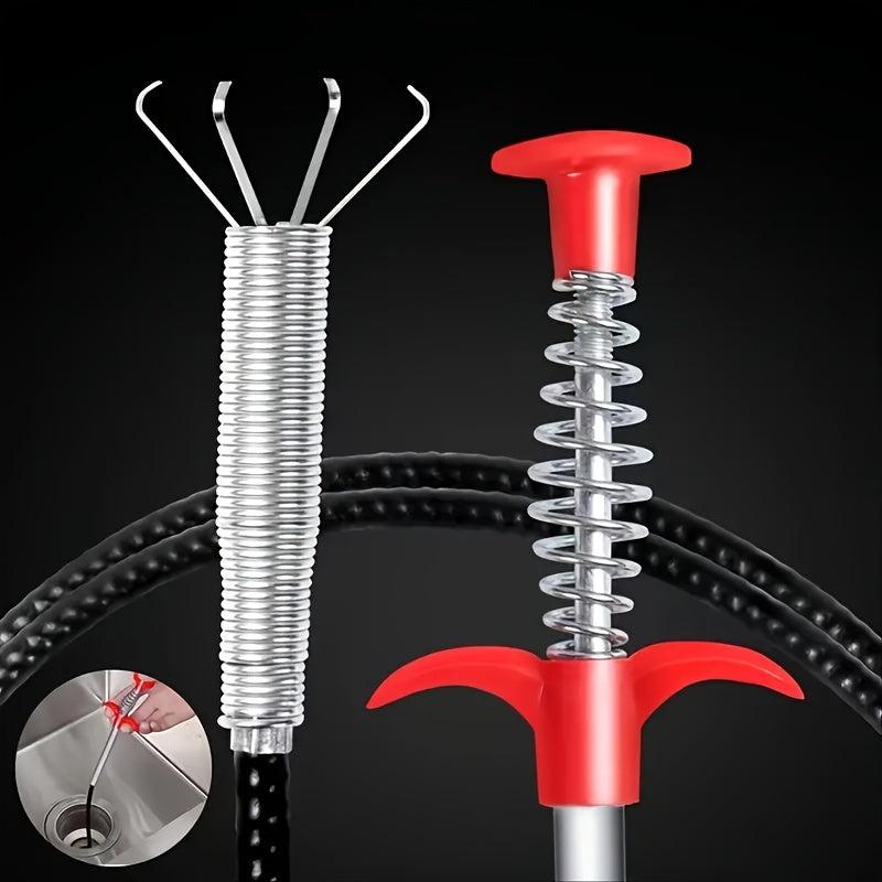 Drain Clog Remover Hair Catcher Spring Pipe Dredging Tool