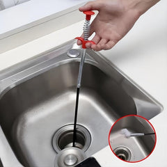 Drain Clog Remover Hair Catcher Spring Pipe Dredging Tool
