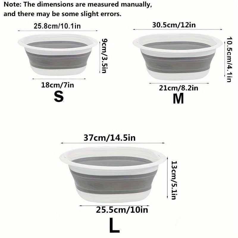 Portable Folding Basin Multipurpose Collapsible Wash Basin Lightweight Basin