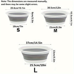 Portable Folding Basin Multipurpose Collapsible Wash Basin Lightweight Basin