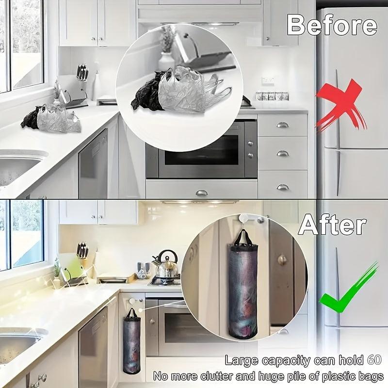 Garbage Bag Storage Wall Hanging Organizer Convenient Extraction Durable