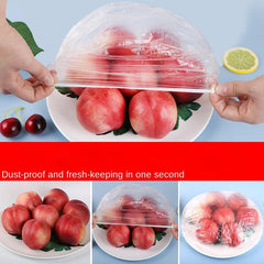 100pcs Reusable Silicone Lid Covers for Fresh Food Storage