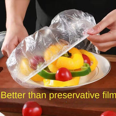 100pcs Reusable Silicone Lid Covers for Fresh Food Storage