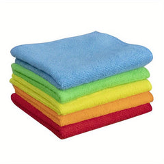 10pcs Microfiber Cleaning Cloths Soft Absorbent Lint-Free Wash Cloth 30x30 cm